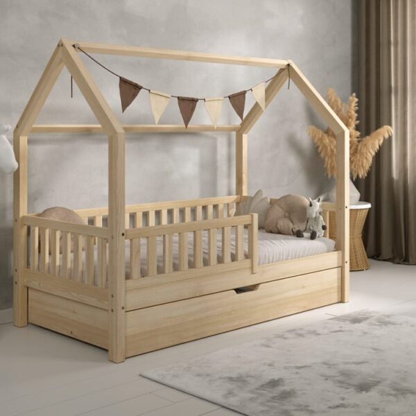 Barnsäng PINO med låda